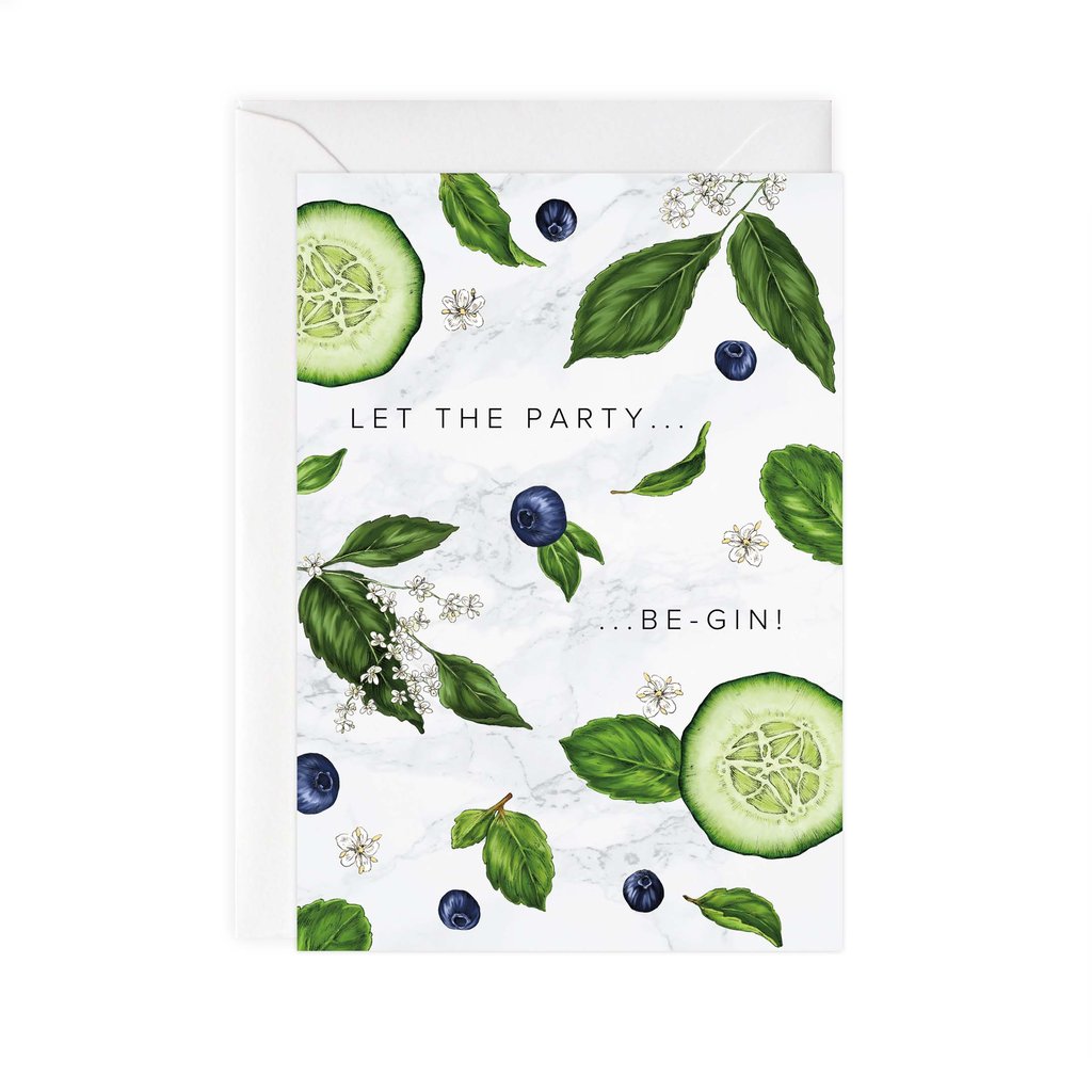 Botanical Party, Gin Themed Card