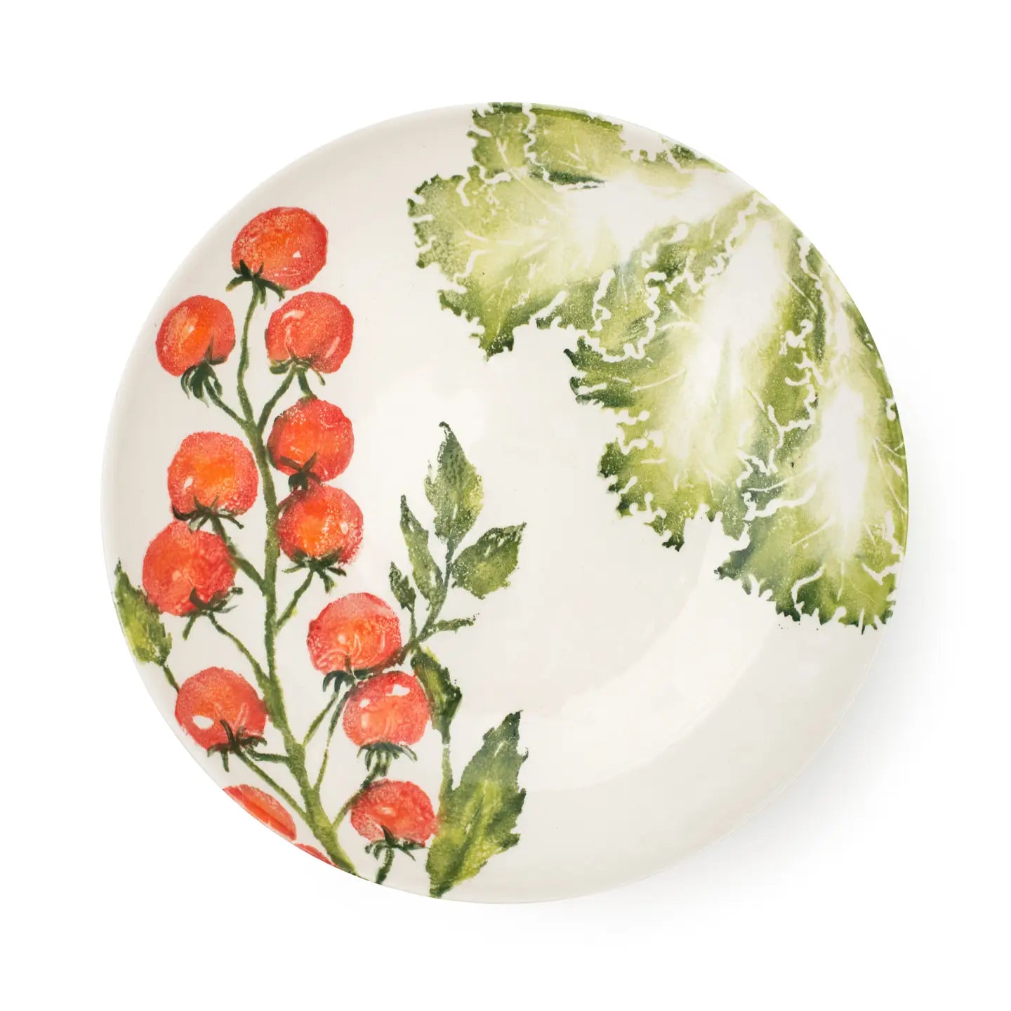 Large Serving Dish, Vine Tomatoes and Lettuce