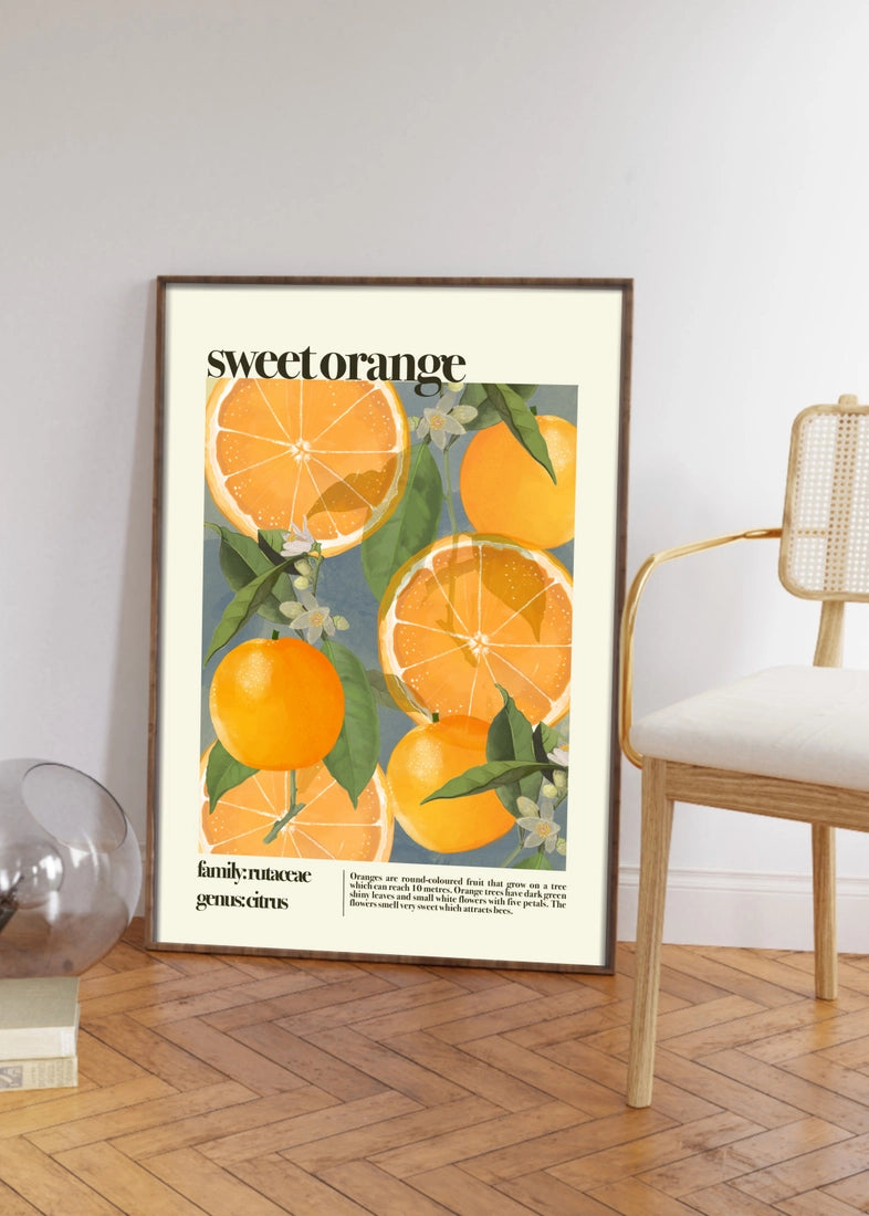 Sweet Orange, Botanical Print A3